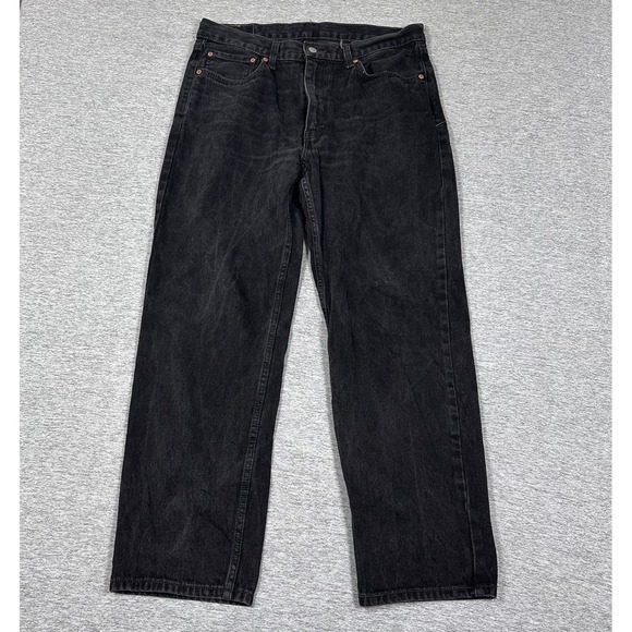 Levi's Other - Levis 550 Jeans Mens Size 36x32 Black Denim Relaxed 5-Pocket Work Outdoor